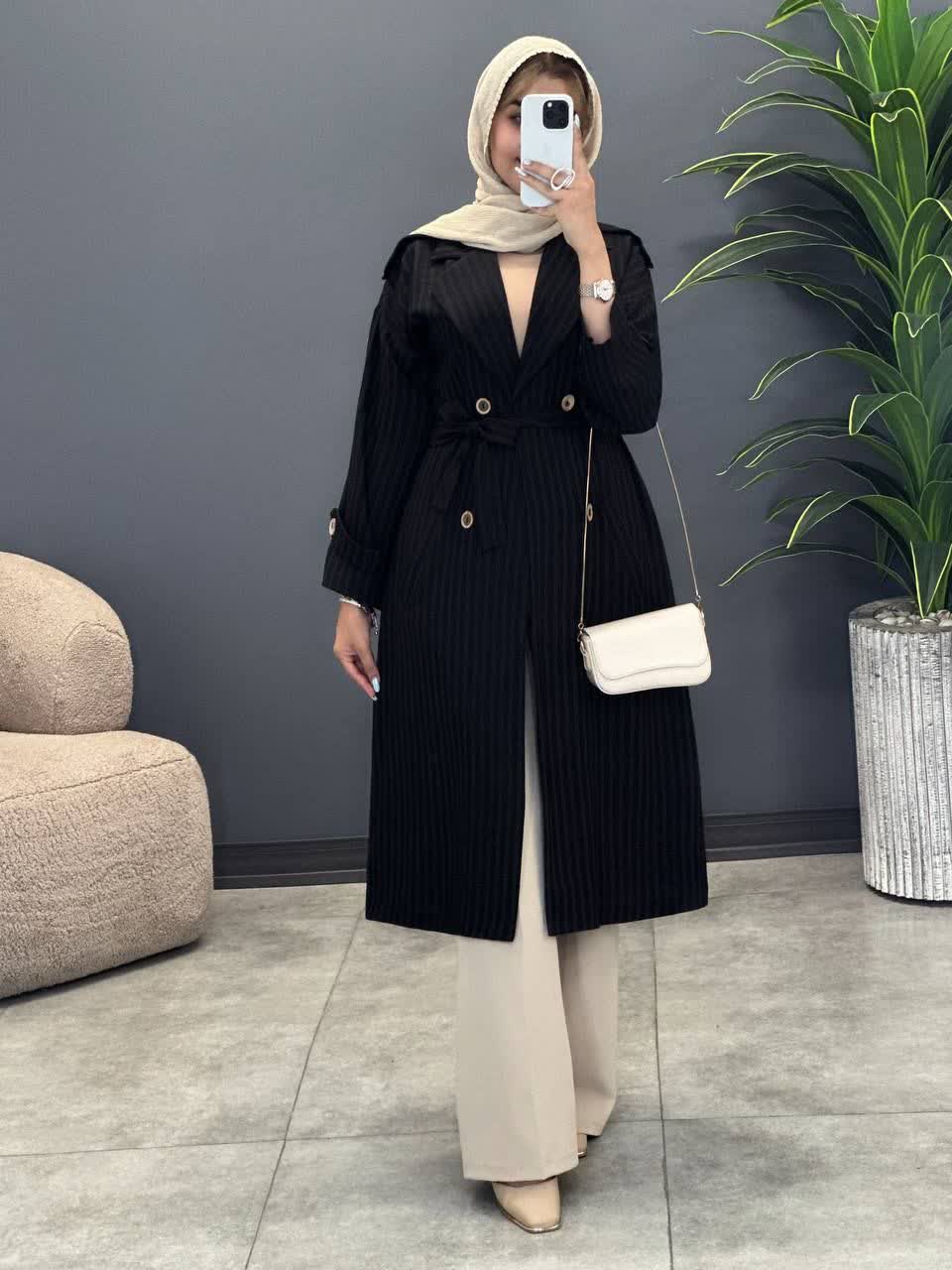 3385-مانتو بلند رزالین