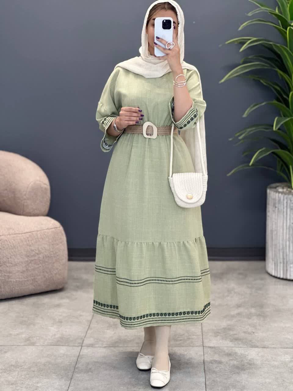 3343-پیراهن لاچین