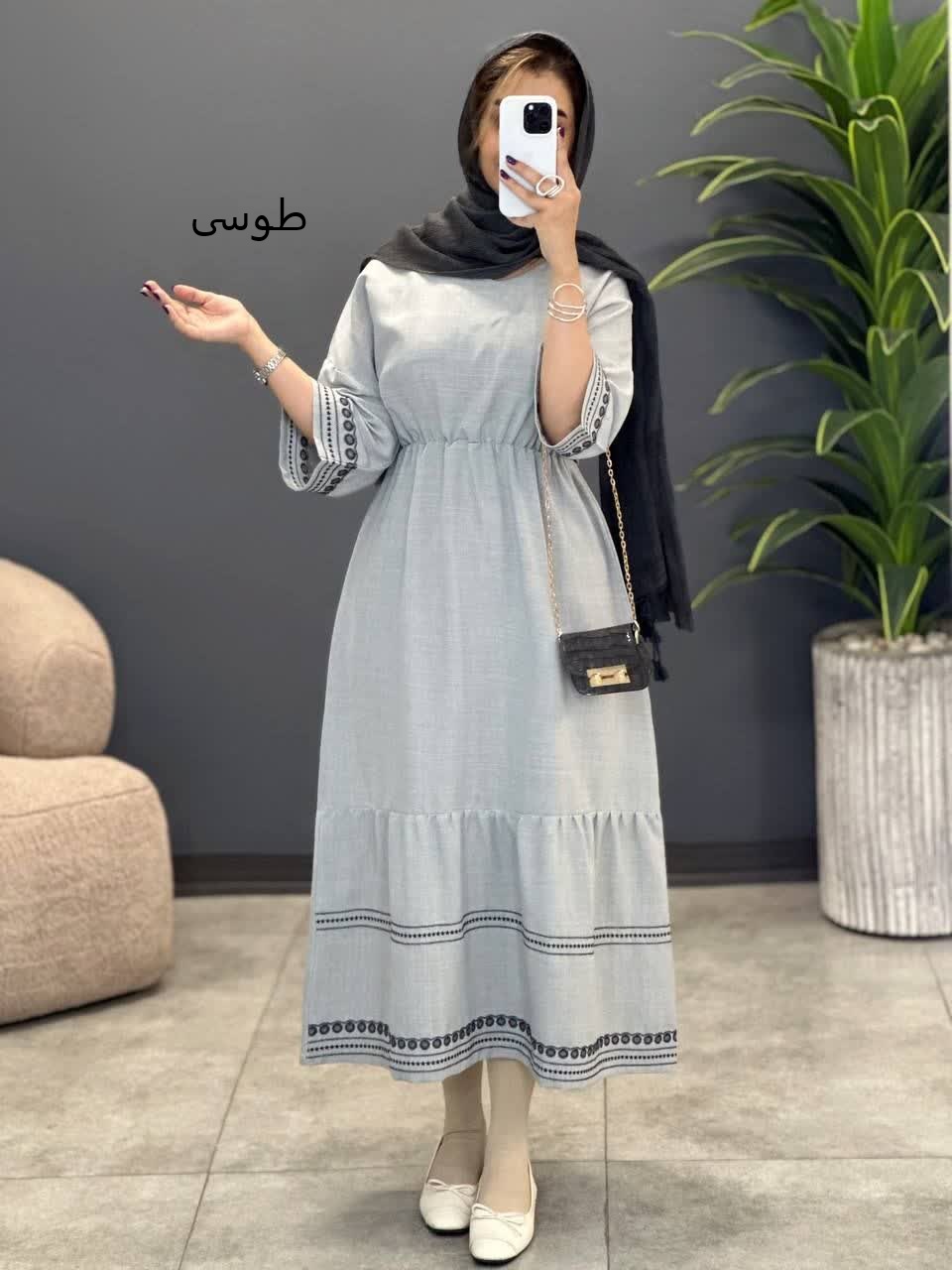 3343-پیراهن لاچین