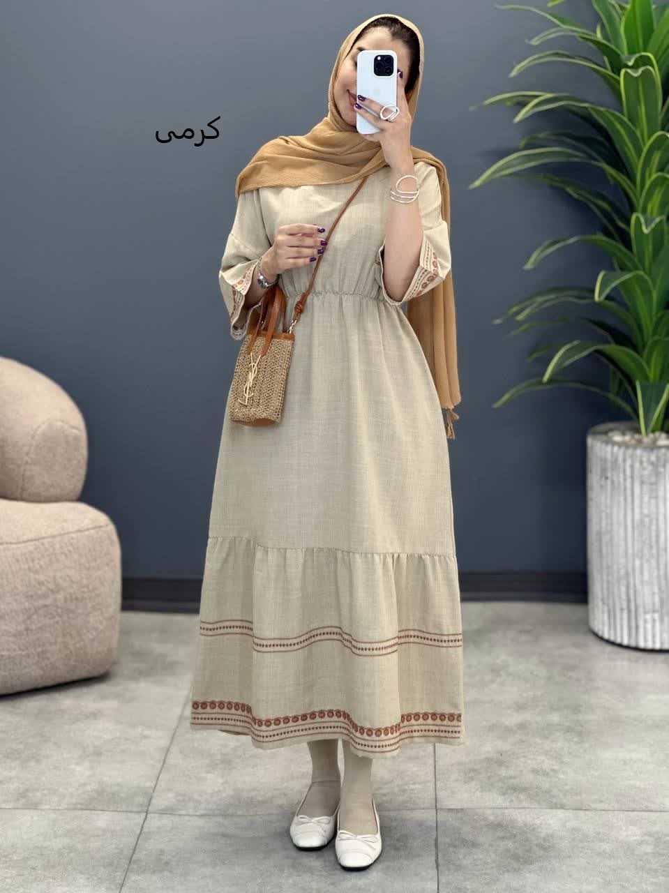 3343-پیراهن لاچین