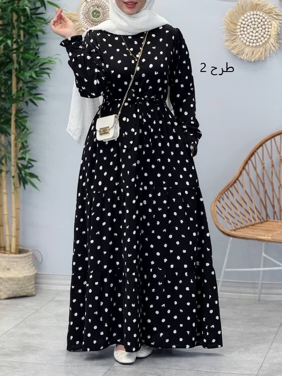 3357-پیراهن بلند پاریس