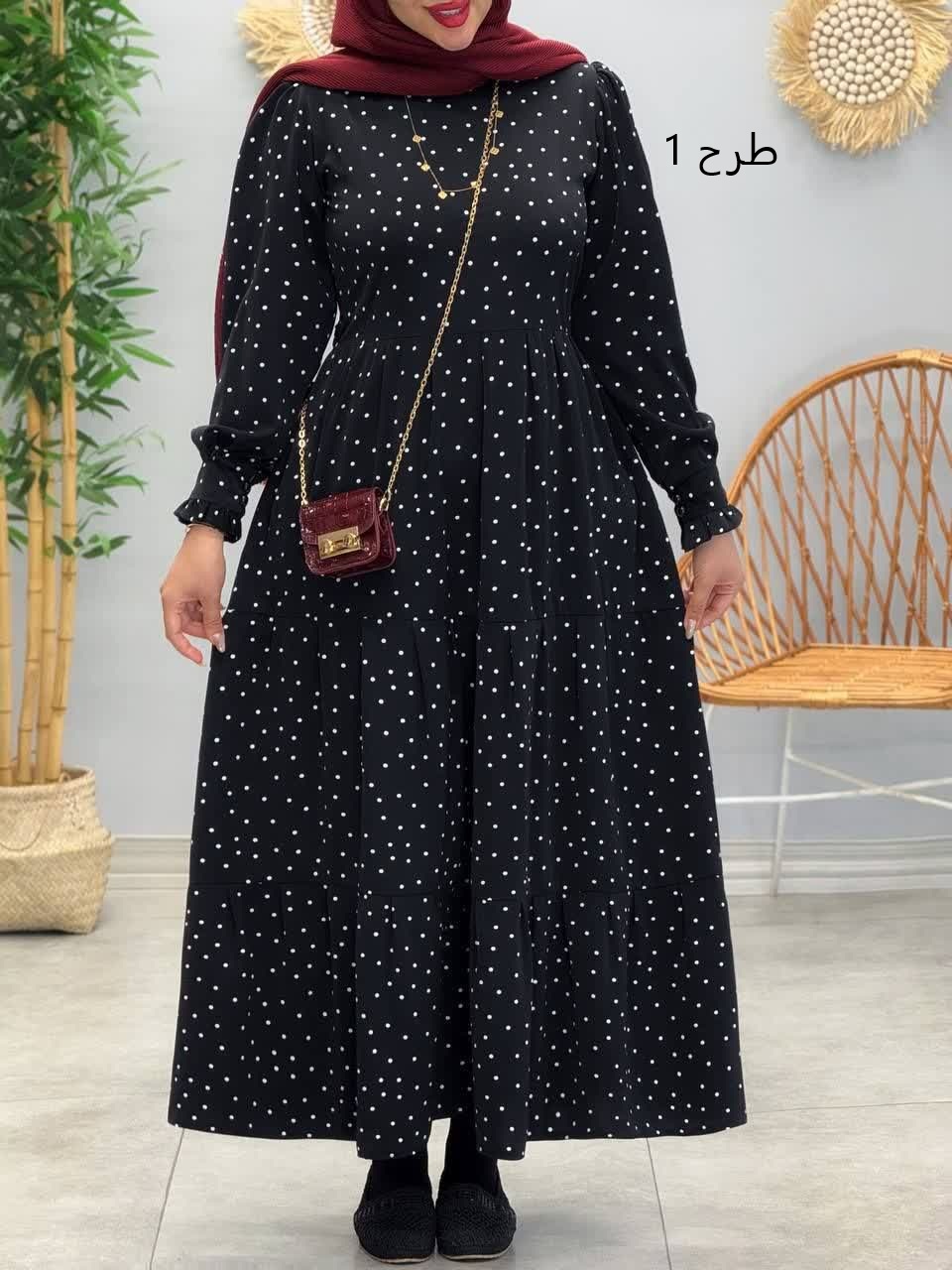 3357-پیراهن بلند پاریس