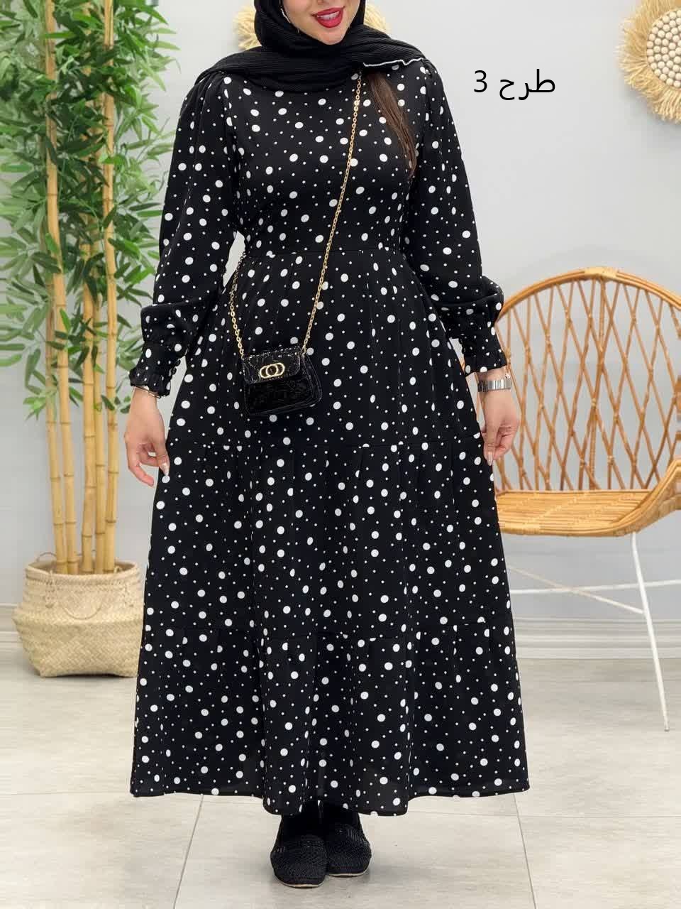 3357-پیراهن بلند پاریس