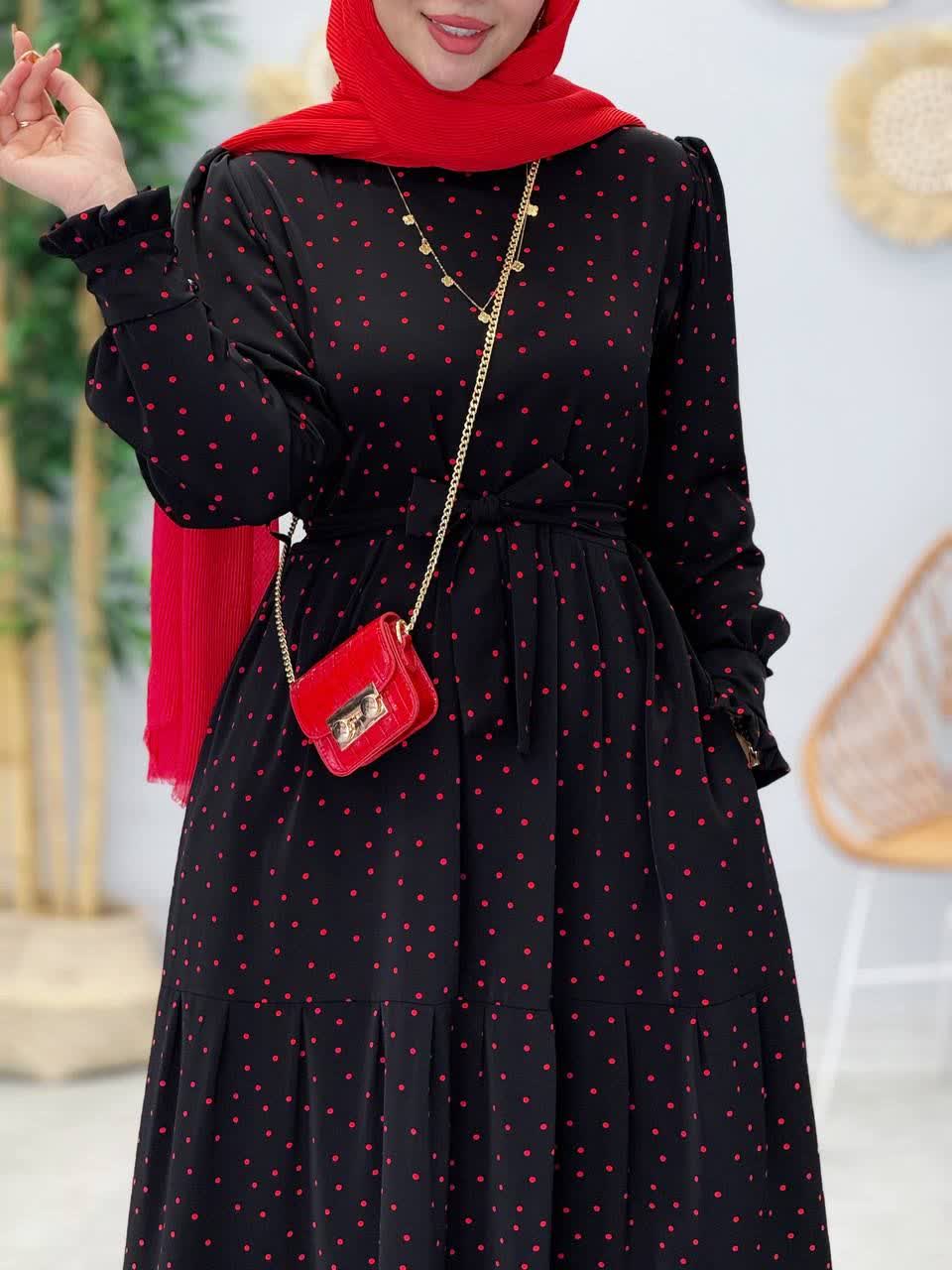 3357-پیراهن بلند پاریس