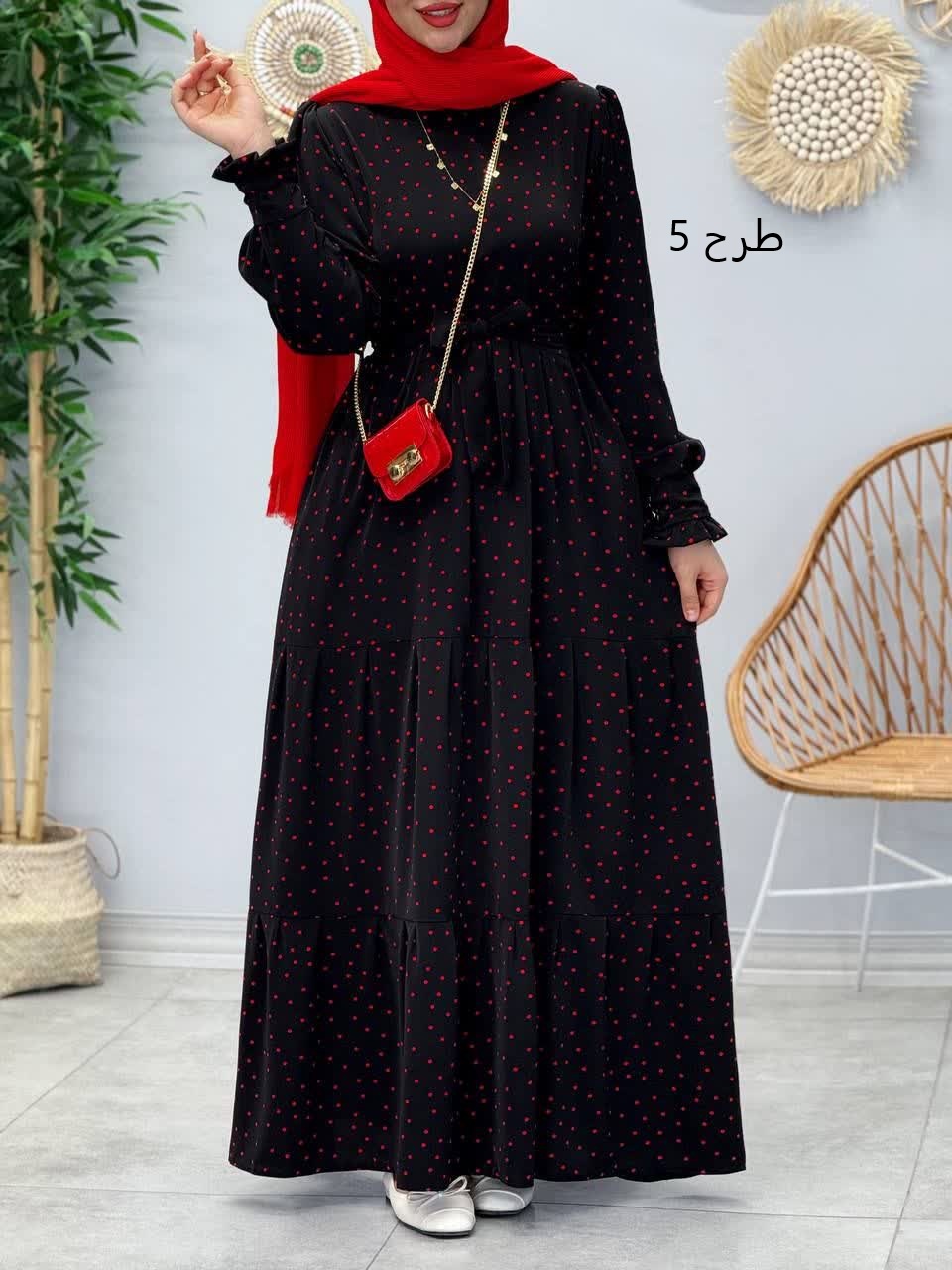 3357-پیراهن بلند پاریس