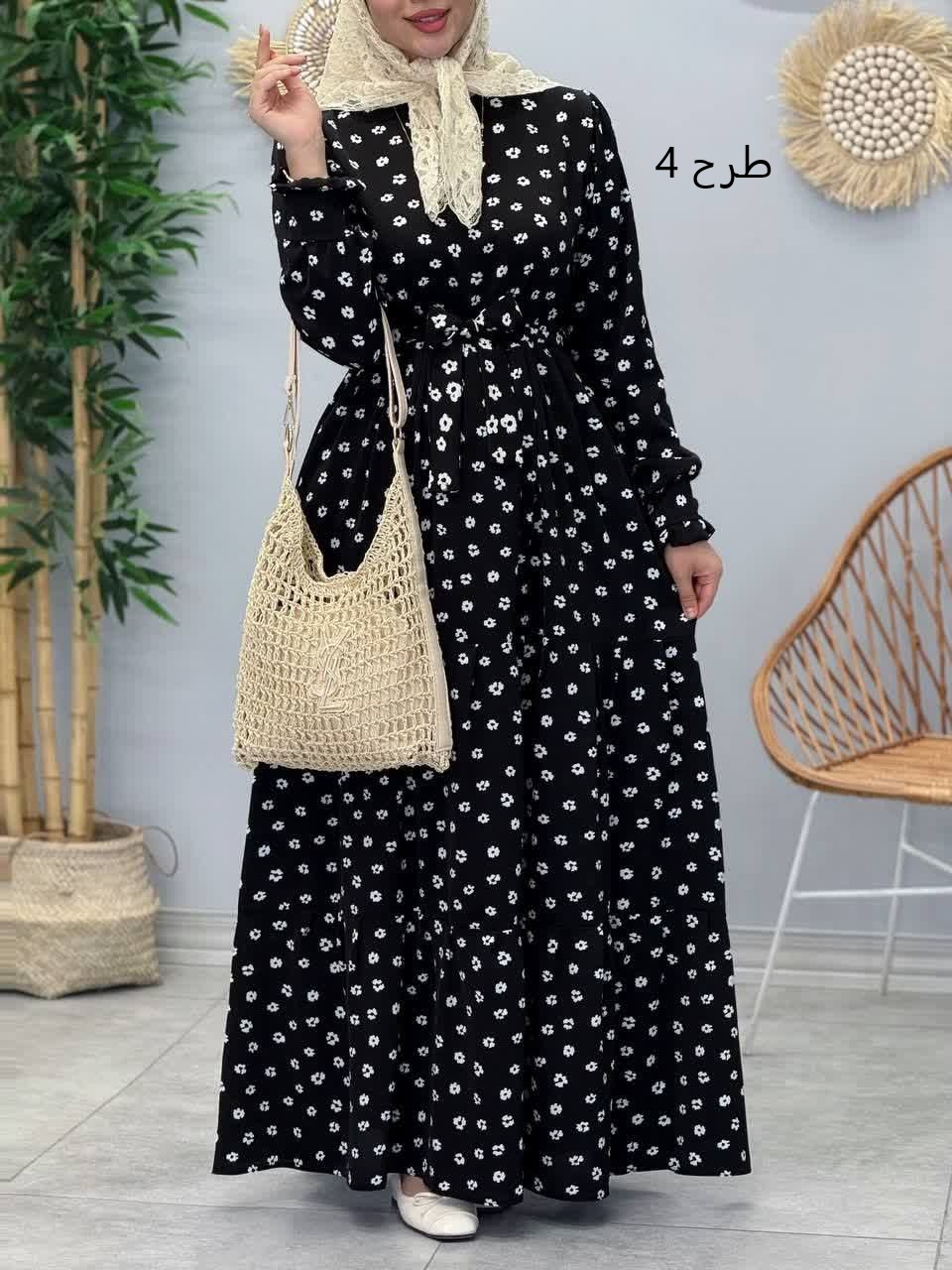 3357-پیراهن بلند پاریس