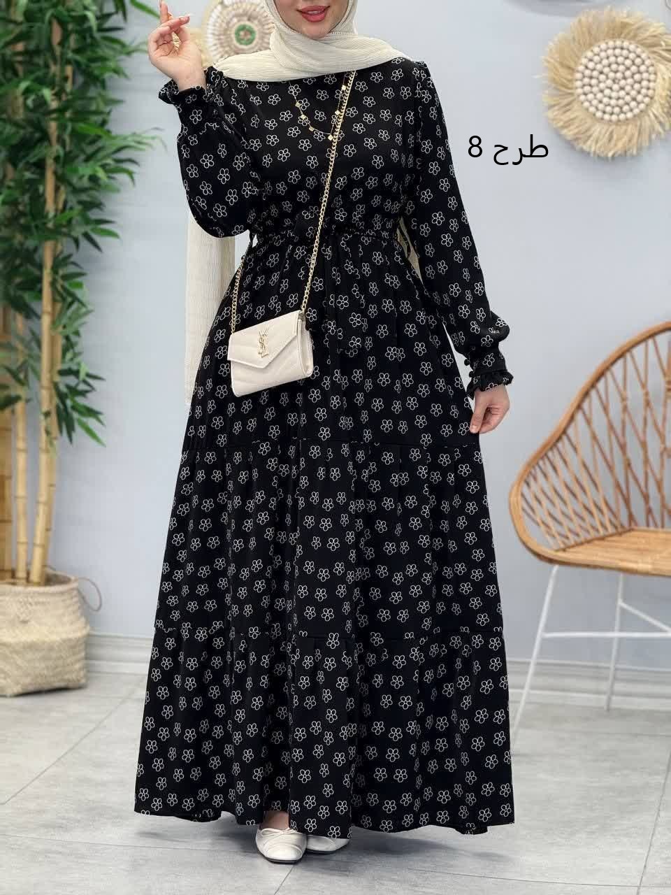 3357-پیراهن بلند پاریس