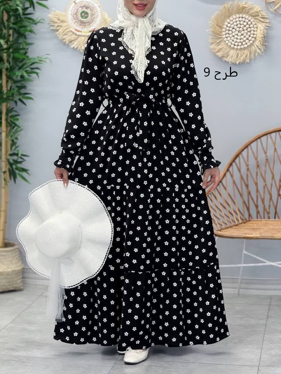 3357-پیراهن بلند پاریس