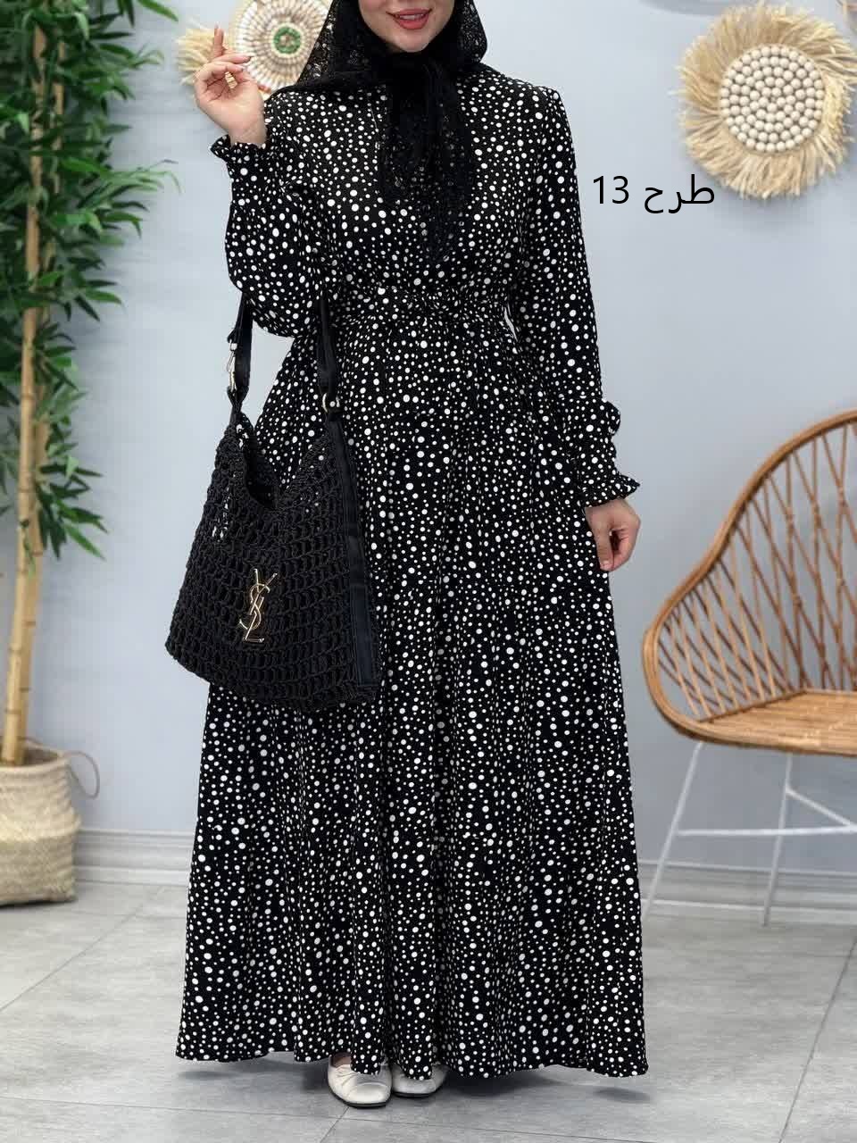 3357-پیراهن بلند پاریس