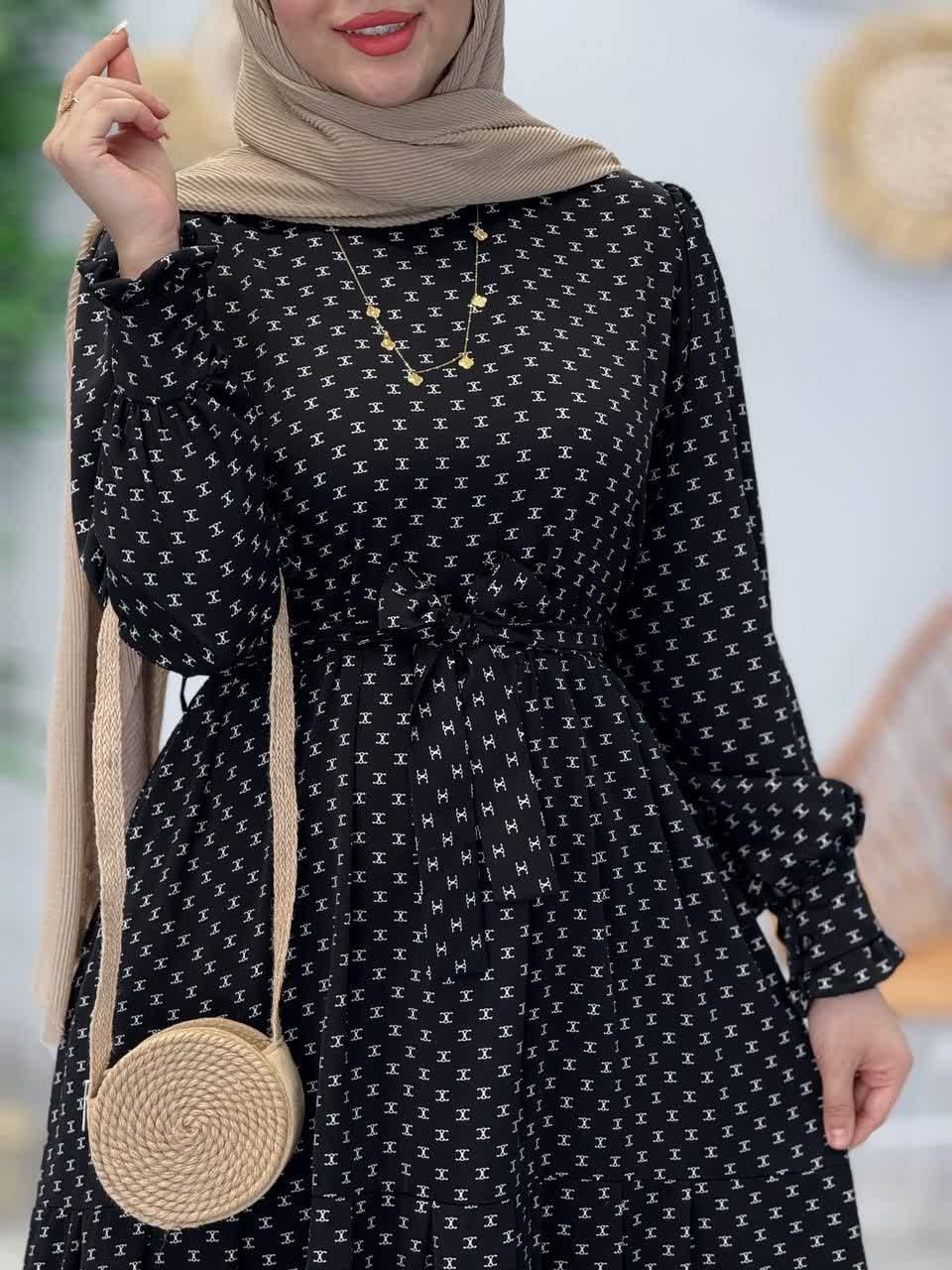 3357-پیراهن بلند پاریس