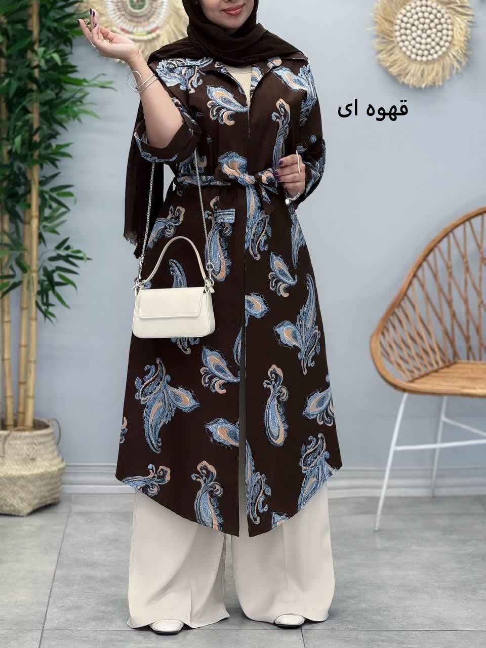 3373-پیراهن ایتالیایی طرحدار