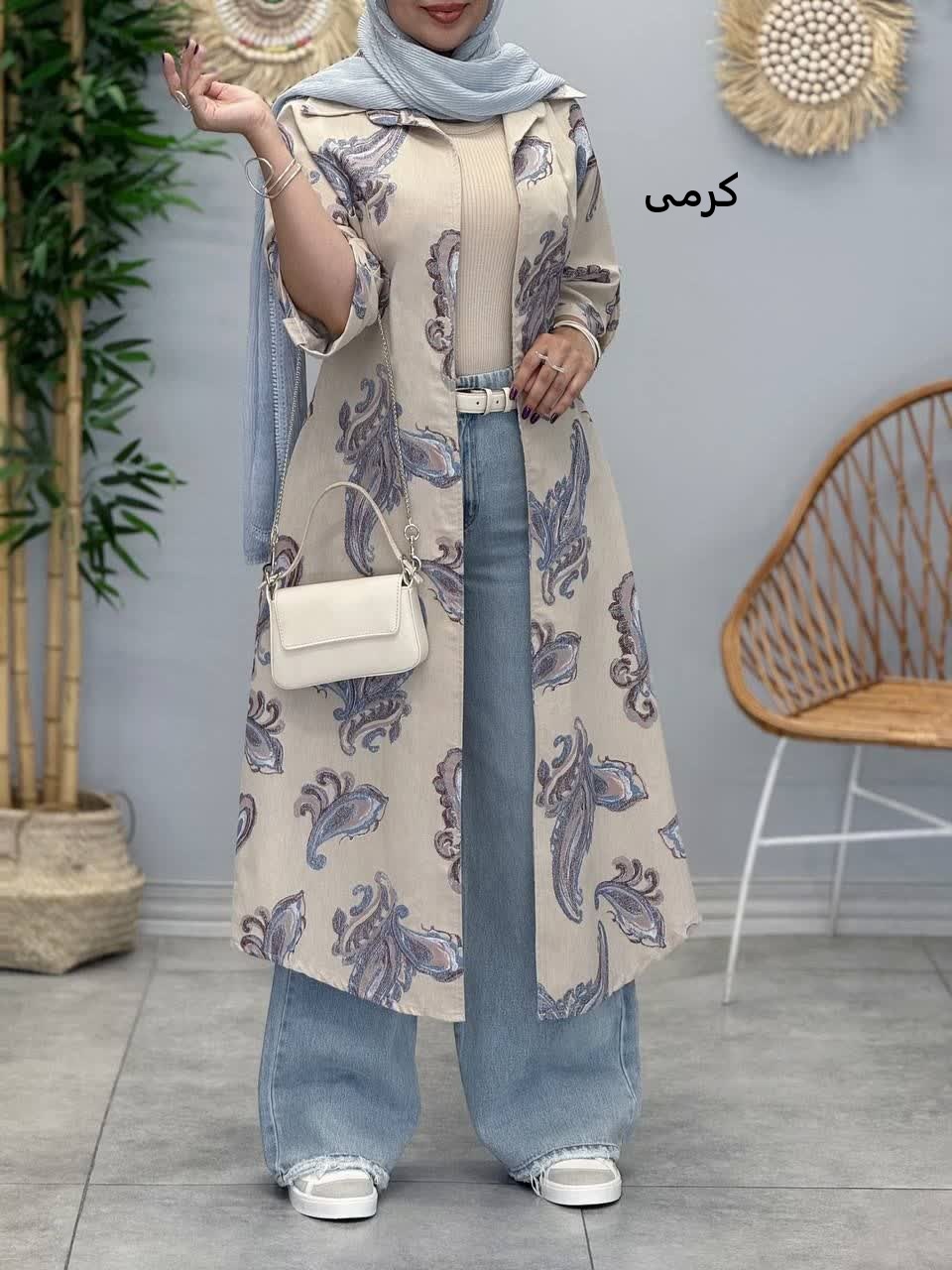 3373-پیراهن ایتالیایی طرحدار