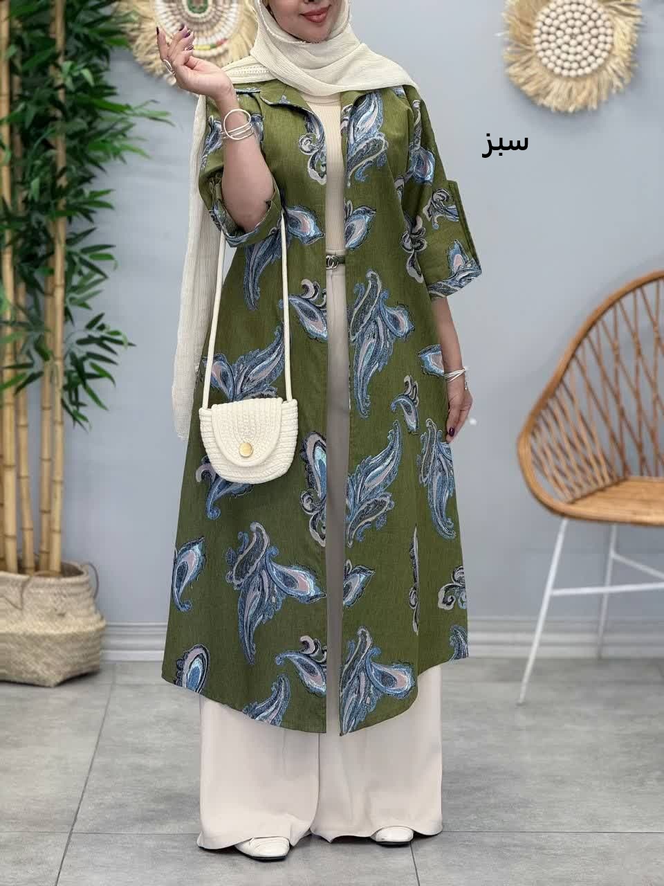 3373-پیراهن ایتالیایی طرحدار