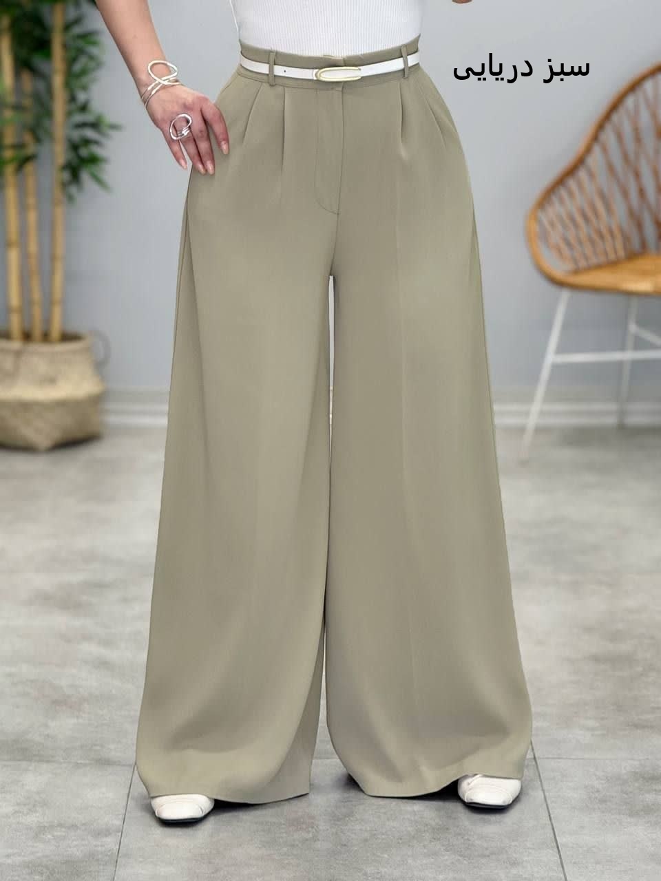 3374-شلوار کرپ فول بگ کد 331