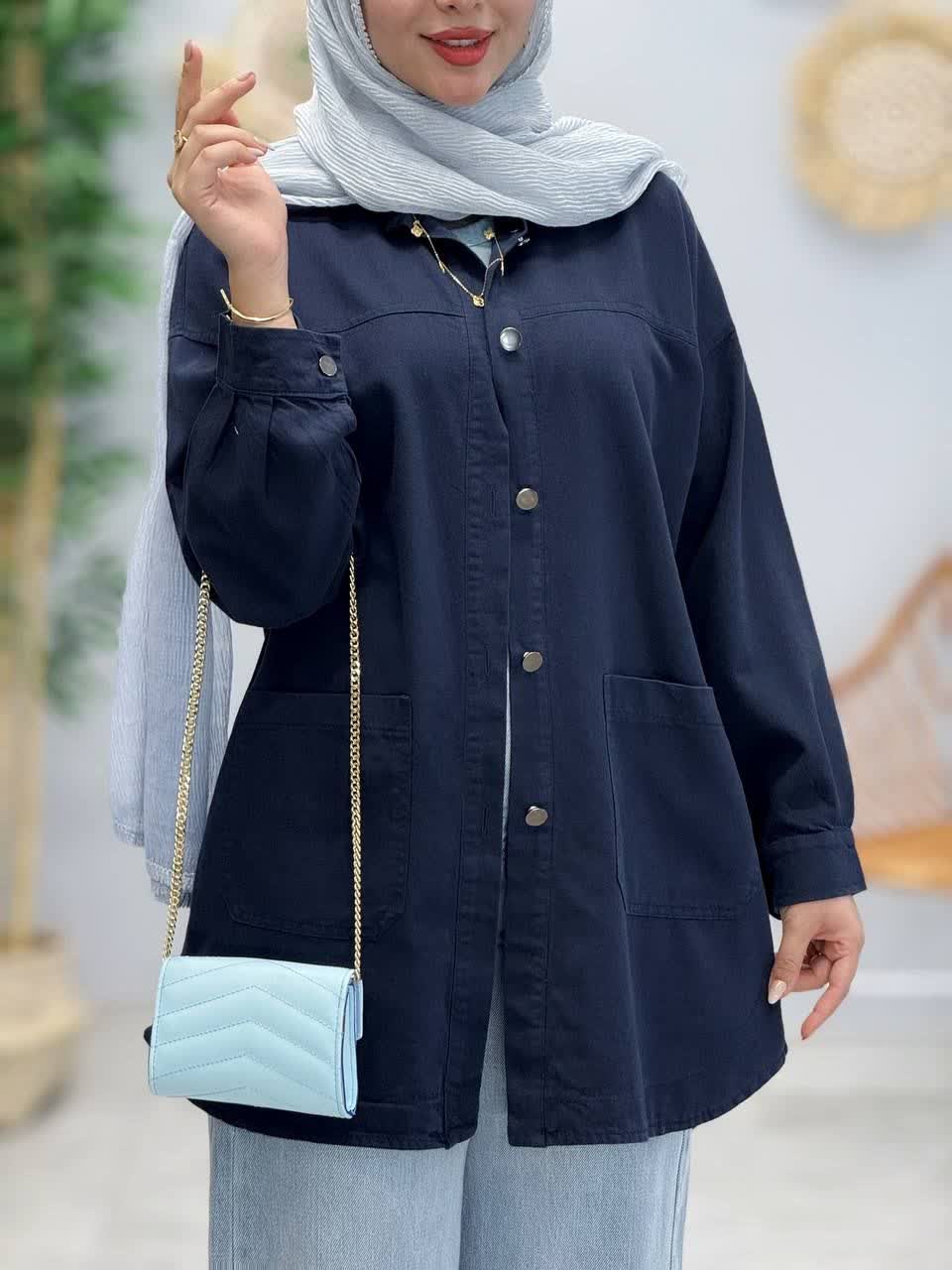 3379-مانتو کتان مرداس