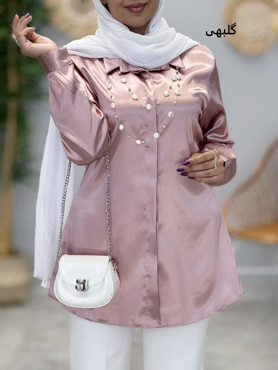 3384-شومیز ساتن