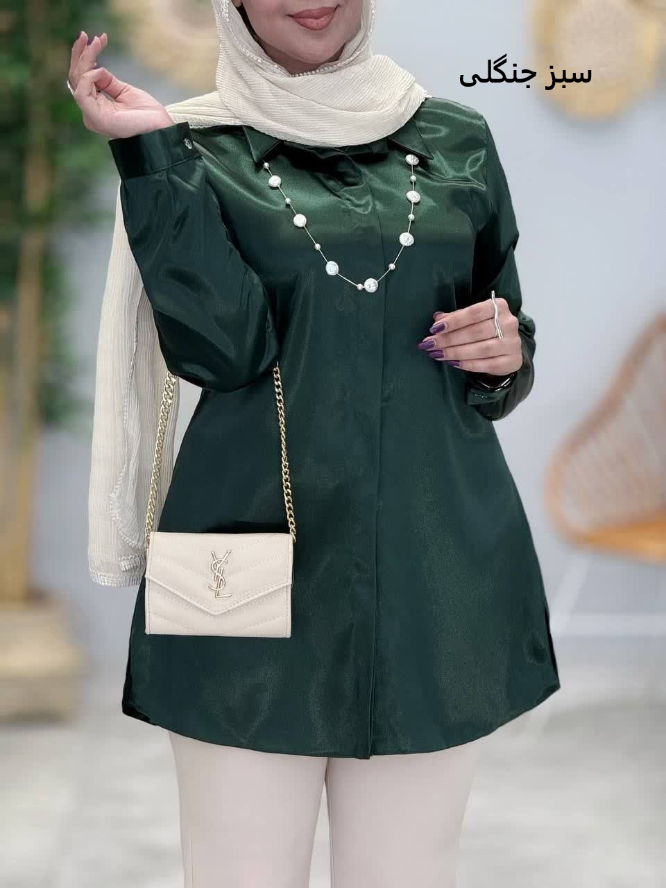 3384-شومیز ساتن