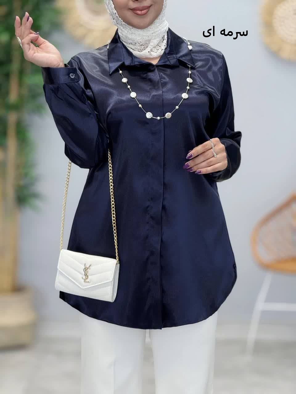 3384-شومیز ساتن