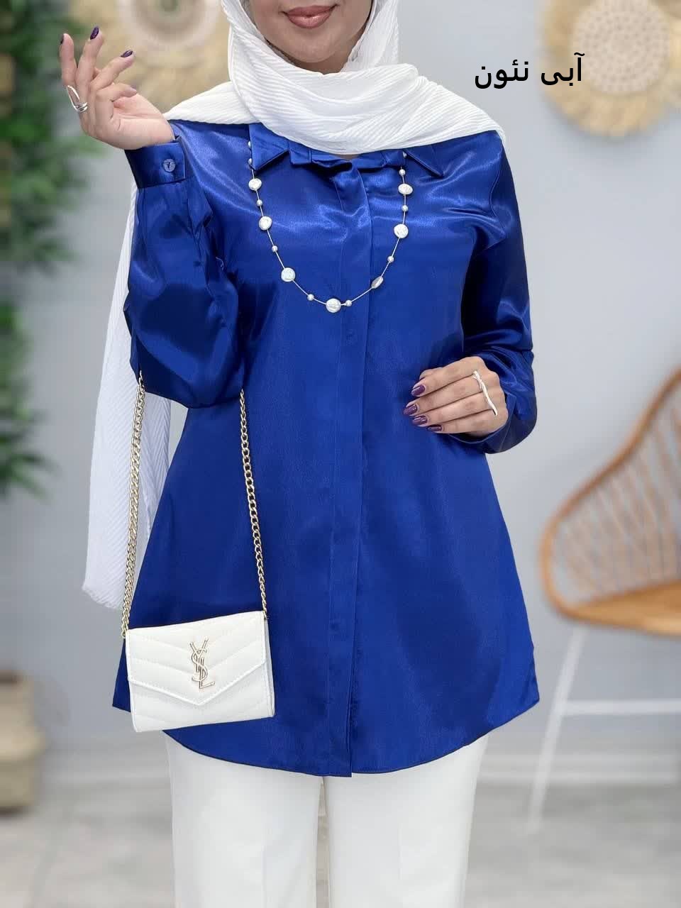 3384-شومیز ساتن