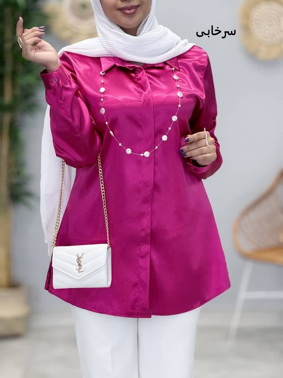 3384-شومیز ساتن