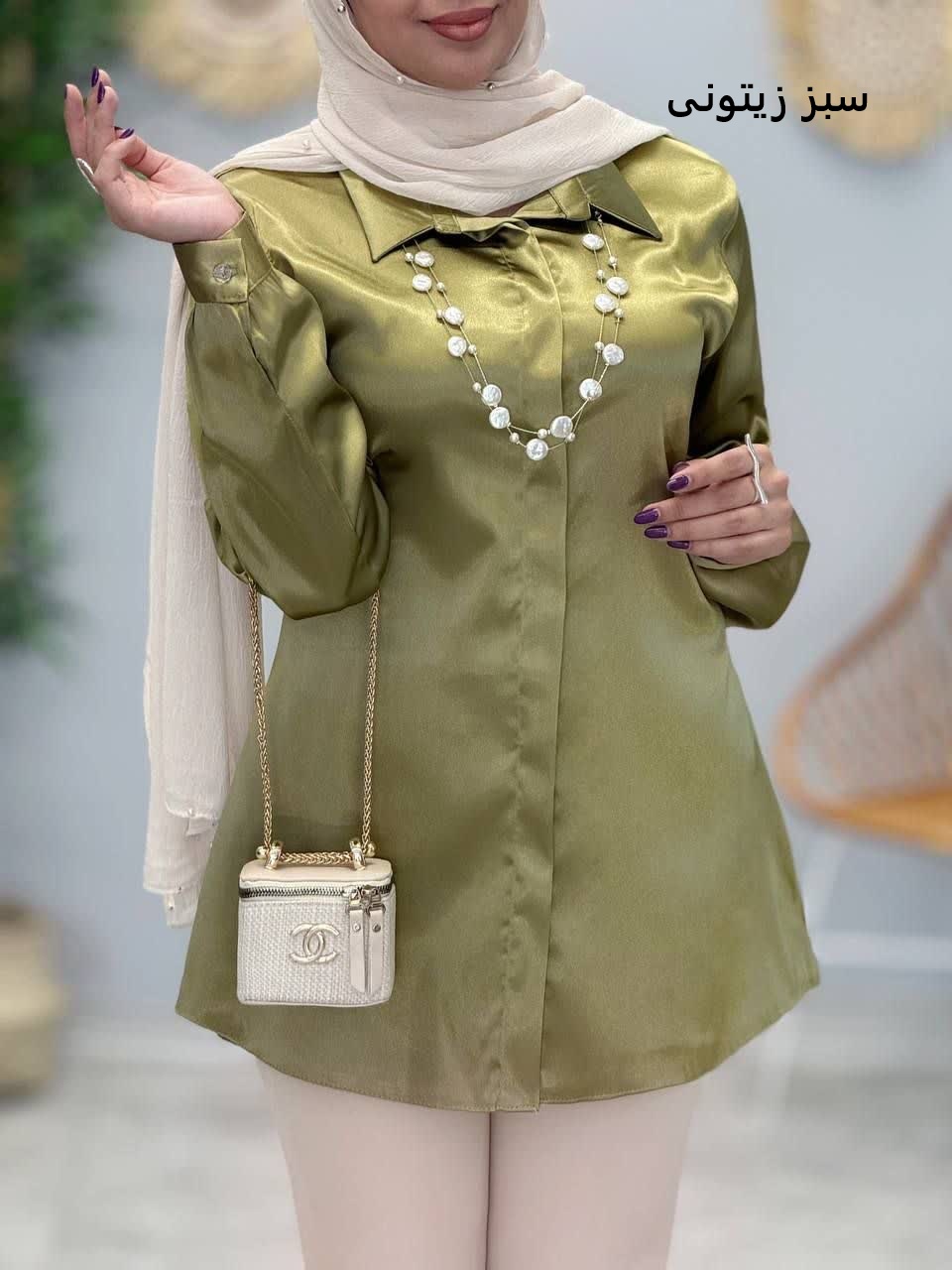 3384-شومیز ساتن