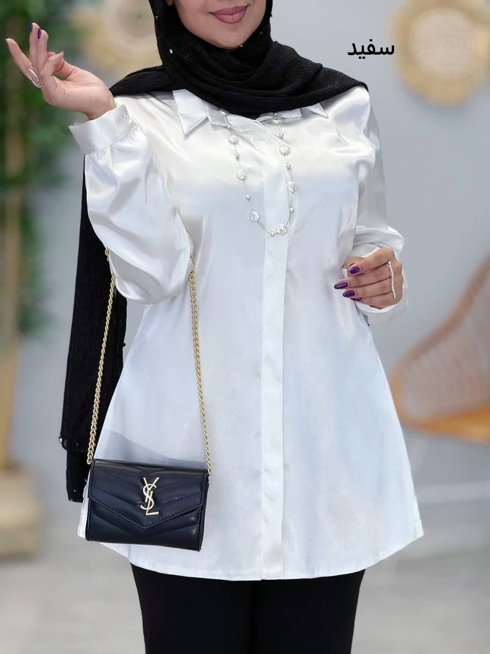 3384-شومیز ساتن