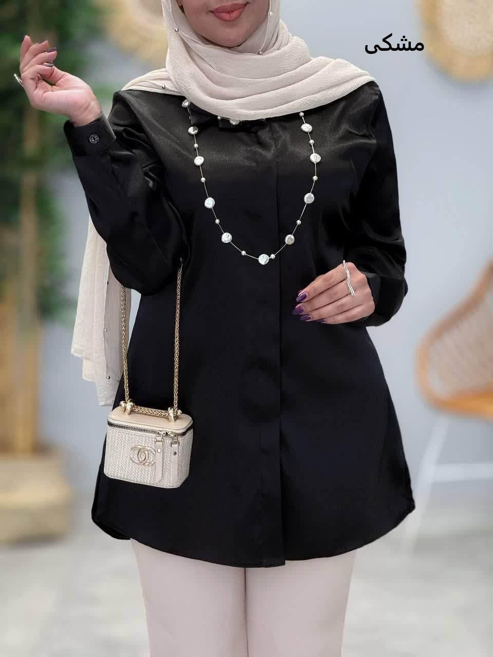 3384-شومیز ساتن