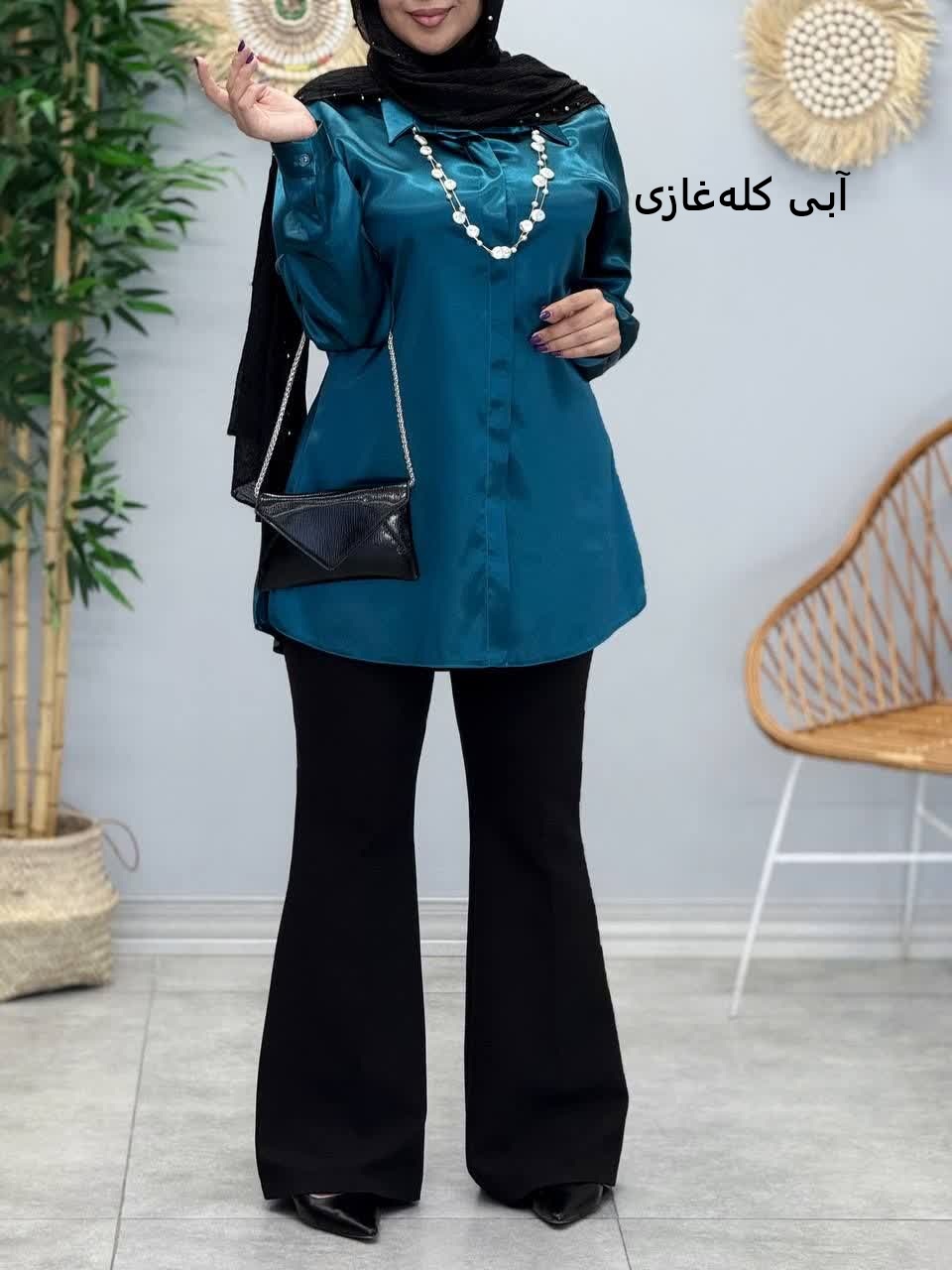 3384-شومیز ساتن