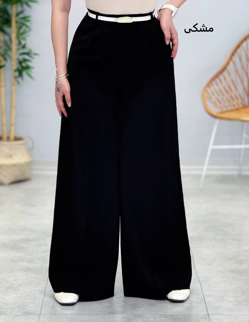 3374-شلوار کرپ فول بگ کد 331