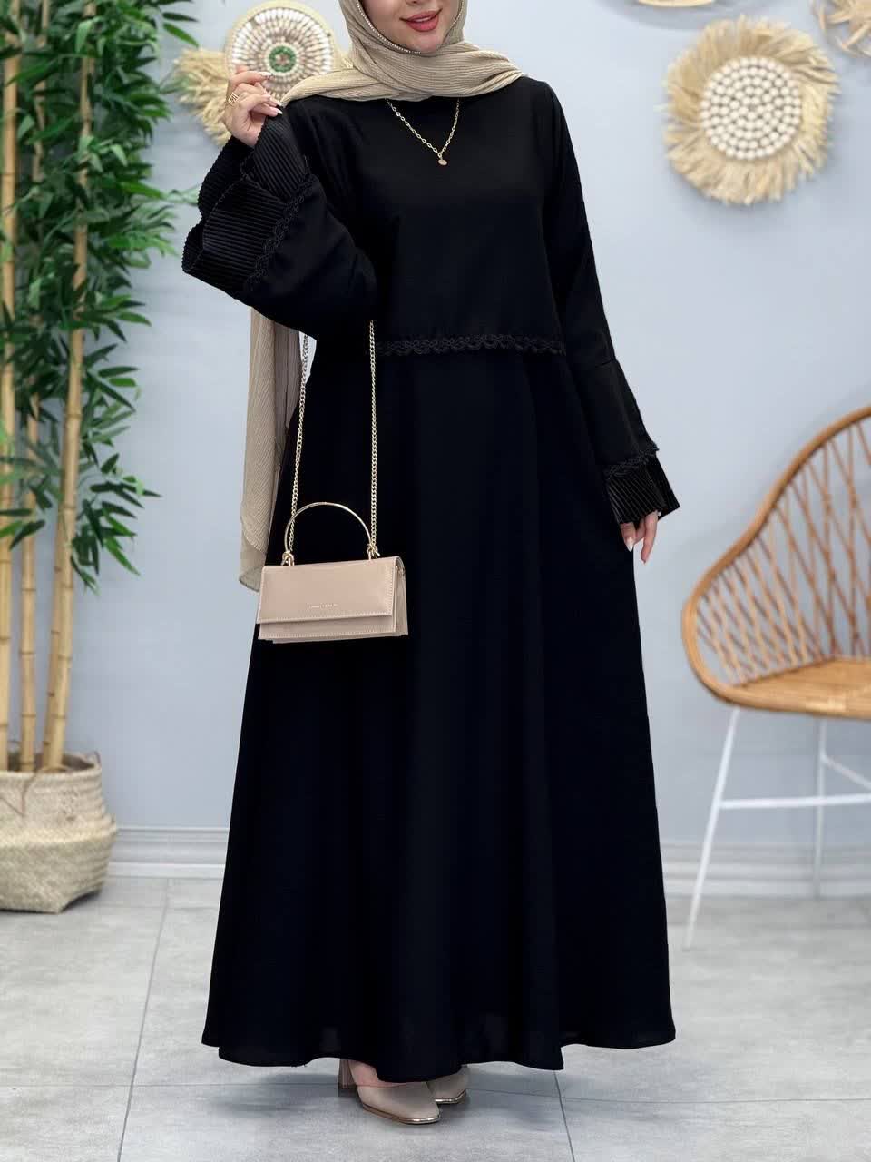 3388-عبای دوتیکه پاپیون