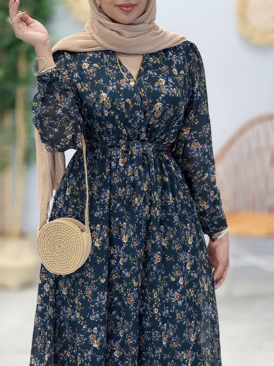 3389-پیراهن حریر پریماه