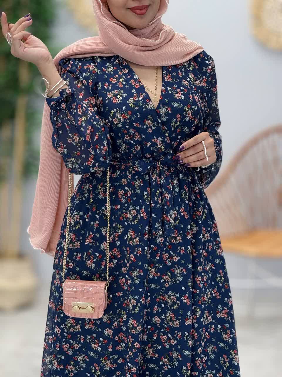 3389-پیراهن حریر پریماه