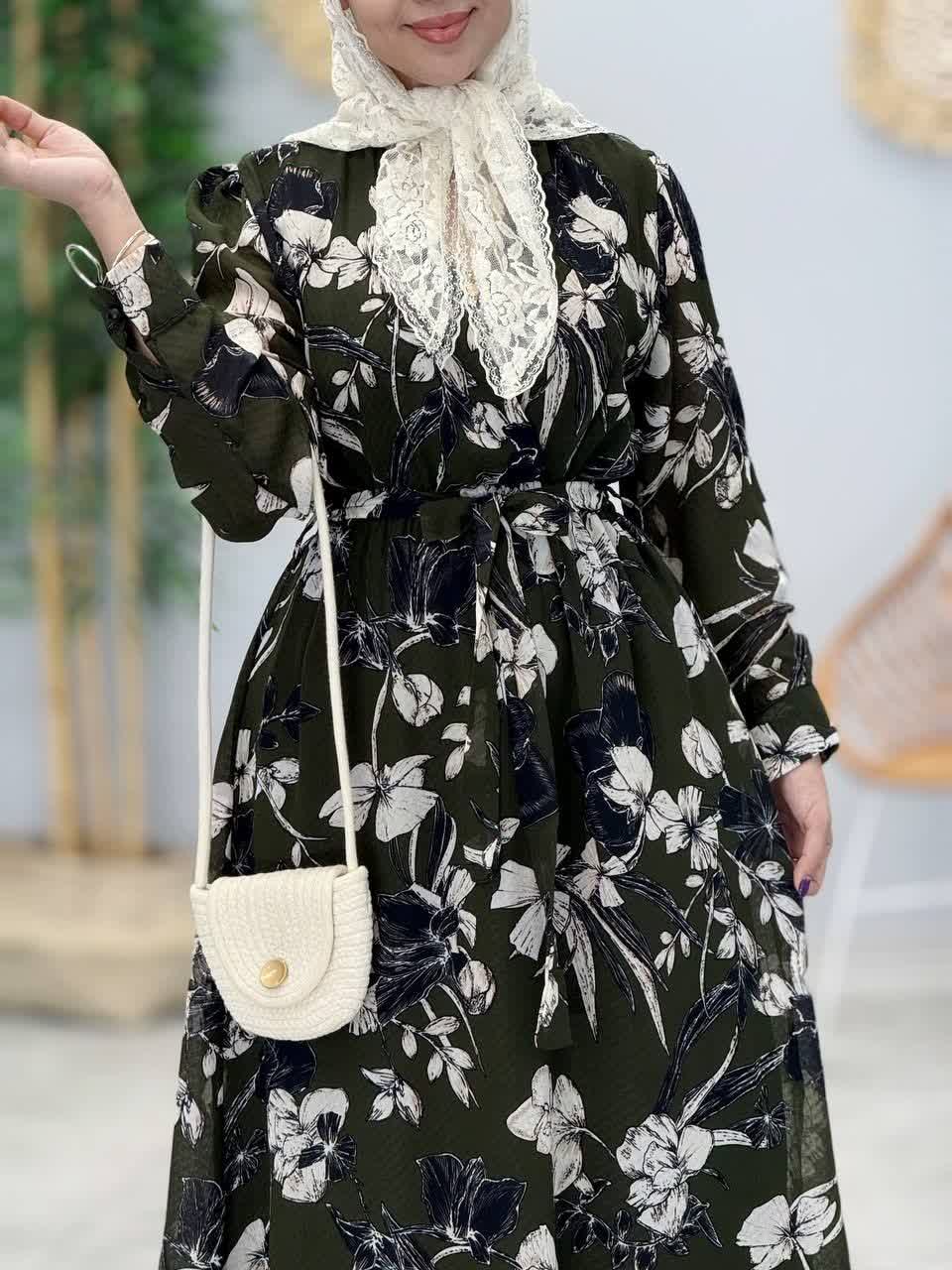 3389-پیراهن حریر پریماه