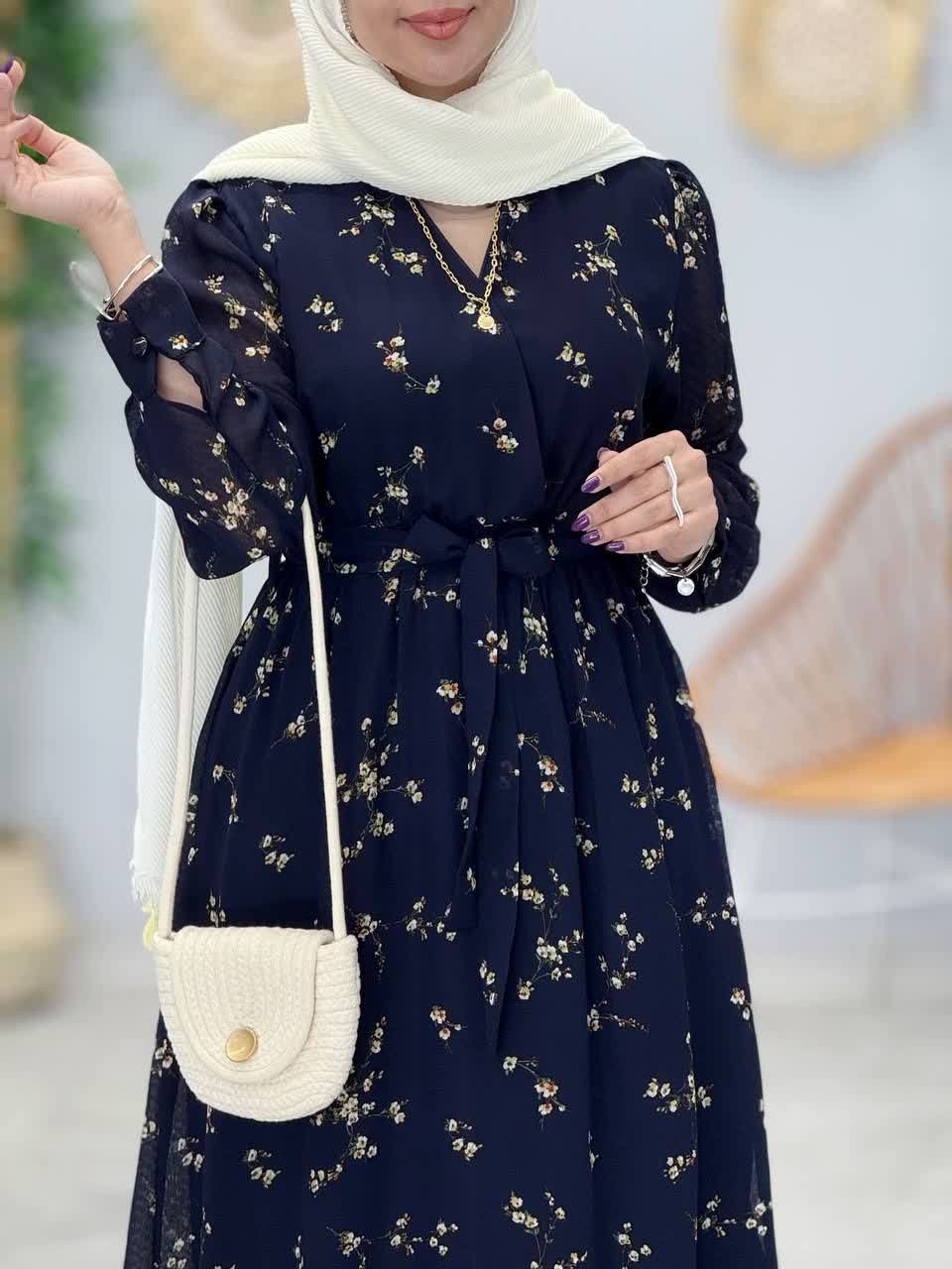 3389-پیراهن حریر پریماه