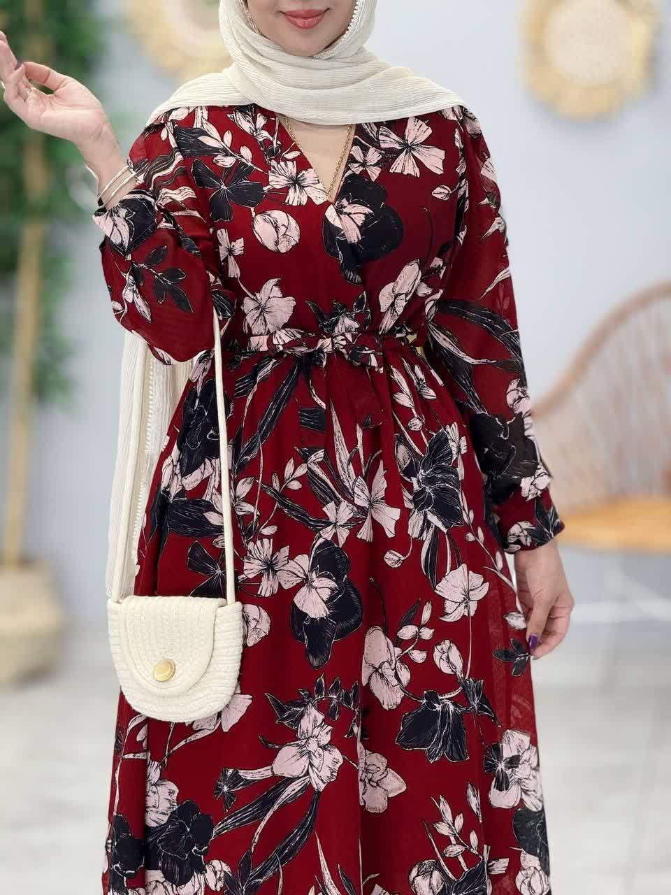 3389-پیراهن حریر پریماه