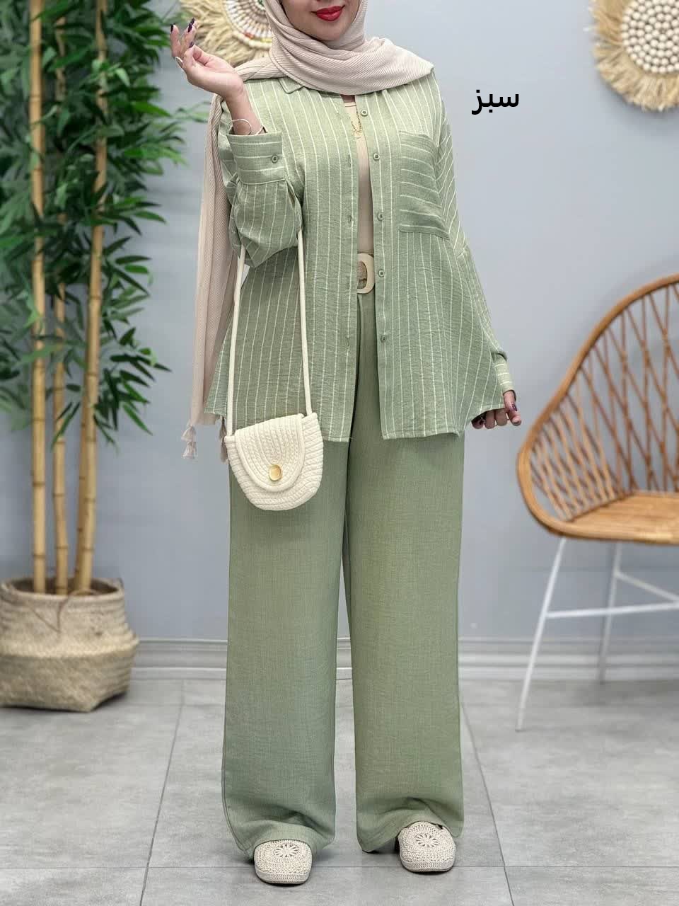 3390-شومیز شلوار هیوا