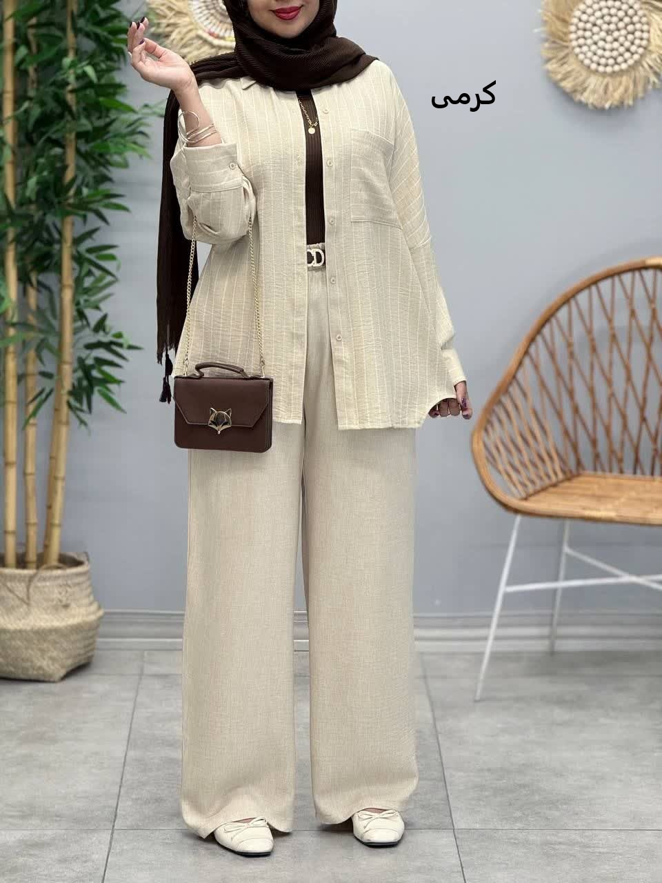 3390-شومیز شلوار هیوا