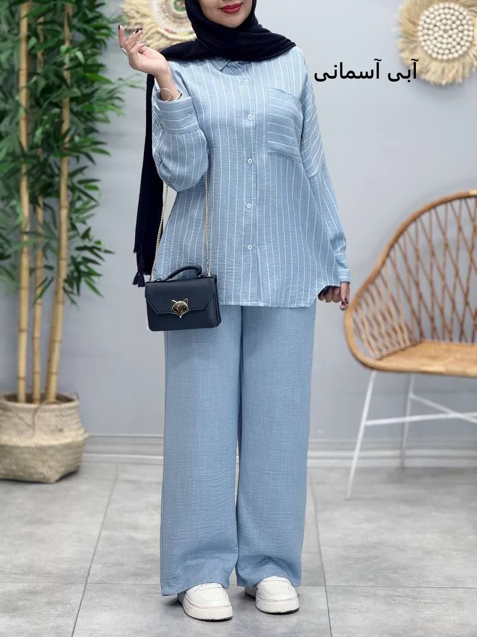 3390-شومیز شلوار هیوا