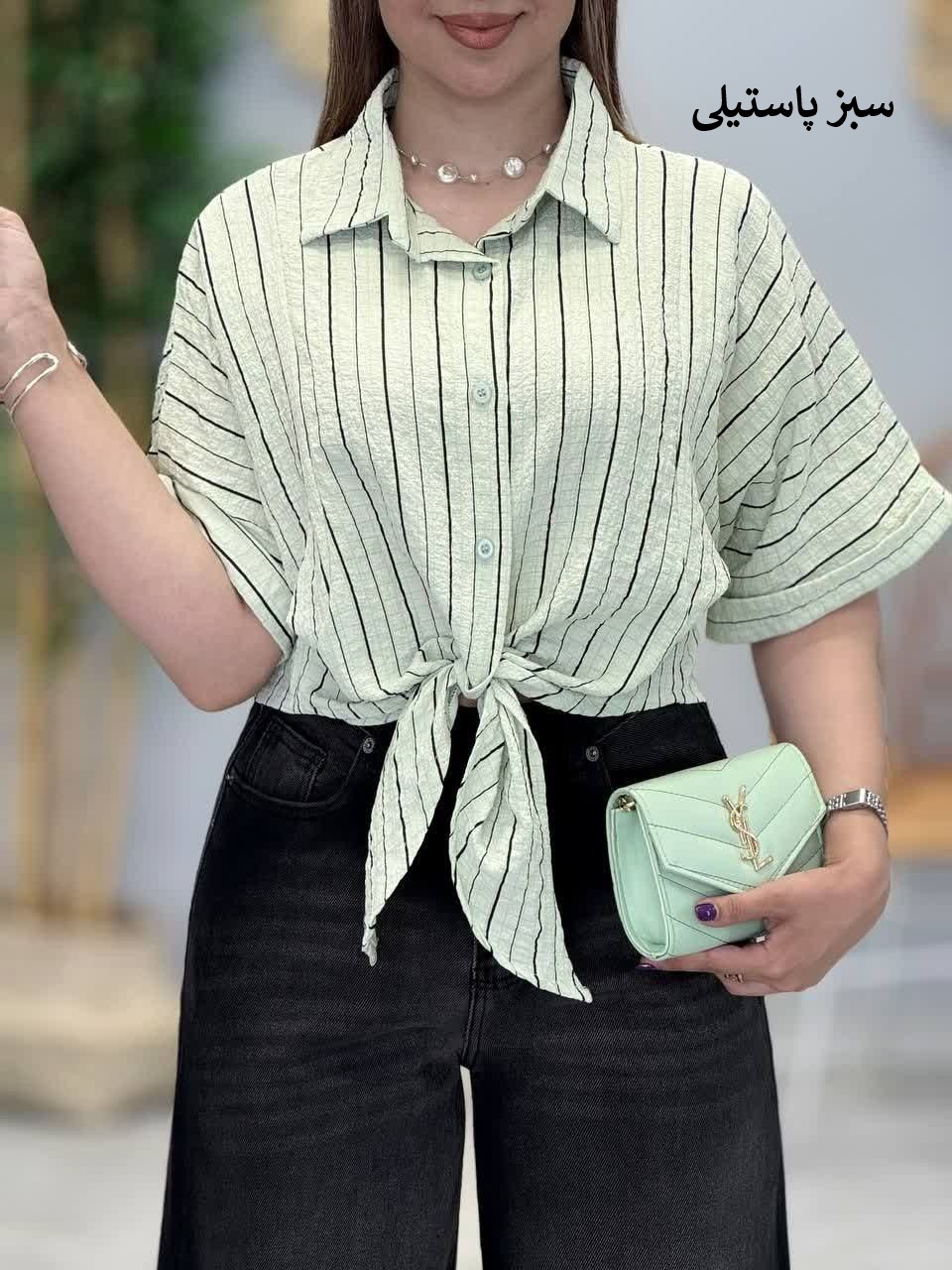 3391-شومیز گره ای پری