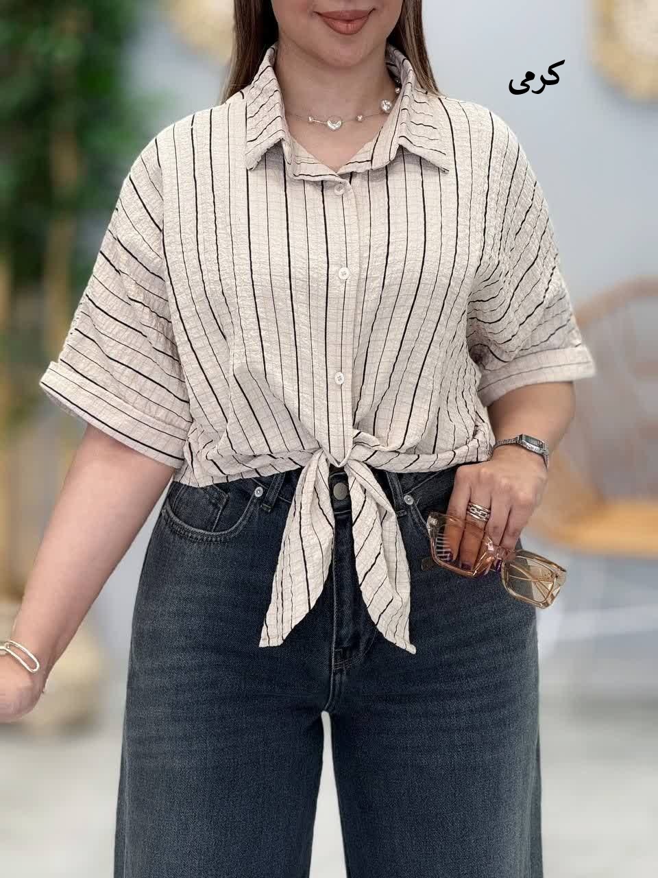 3391-شومیز گره ای پری