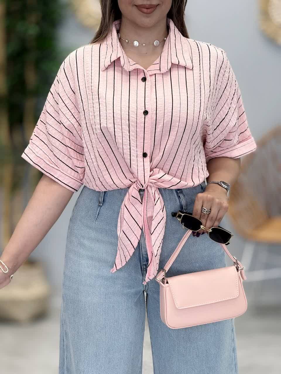 3391-شومیز گره ای پری