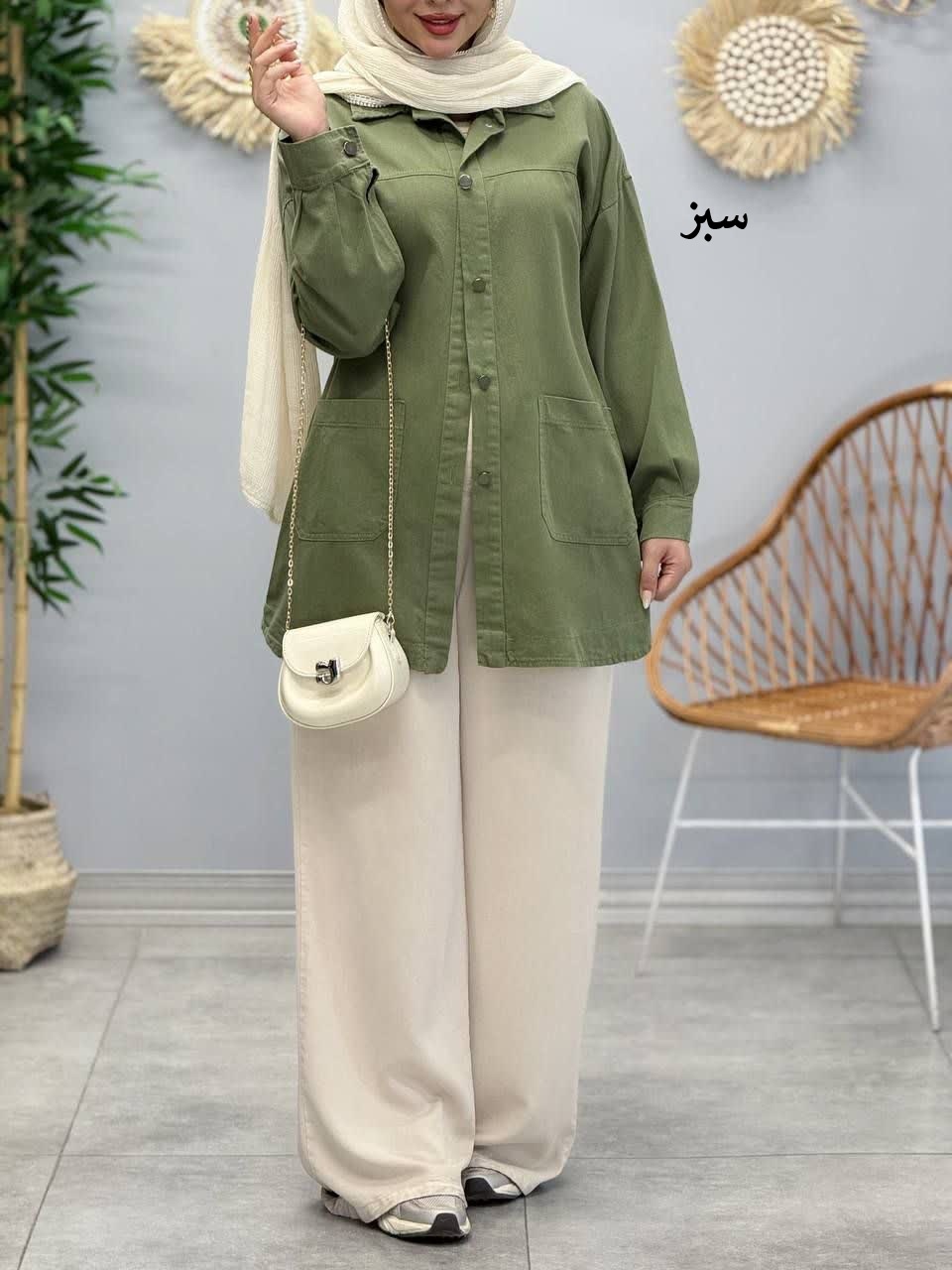 3379-مانتو کتان مرداس