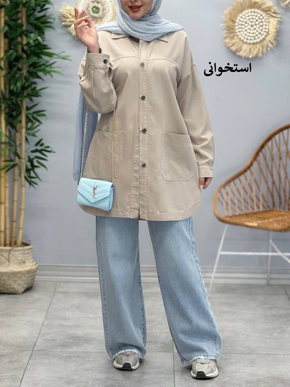 3379-مانتو کتان مرداس