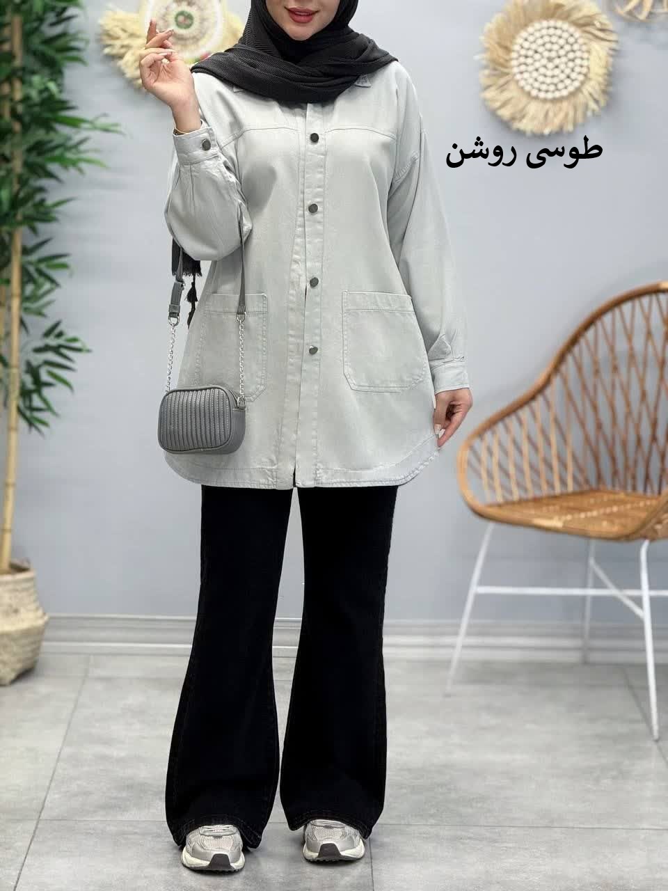 3379-مانتو کتان مرداس