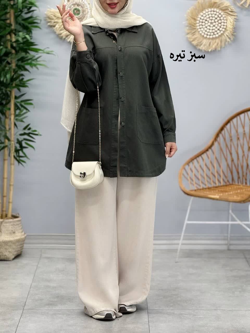 3379-مانتو کتان مرداس