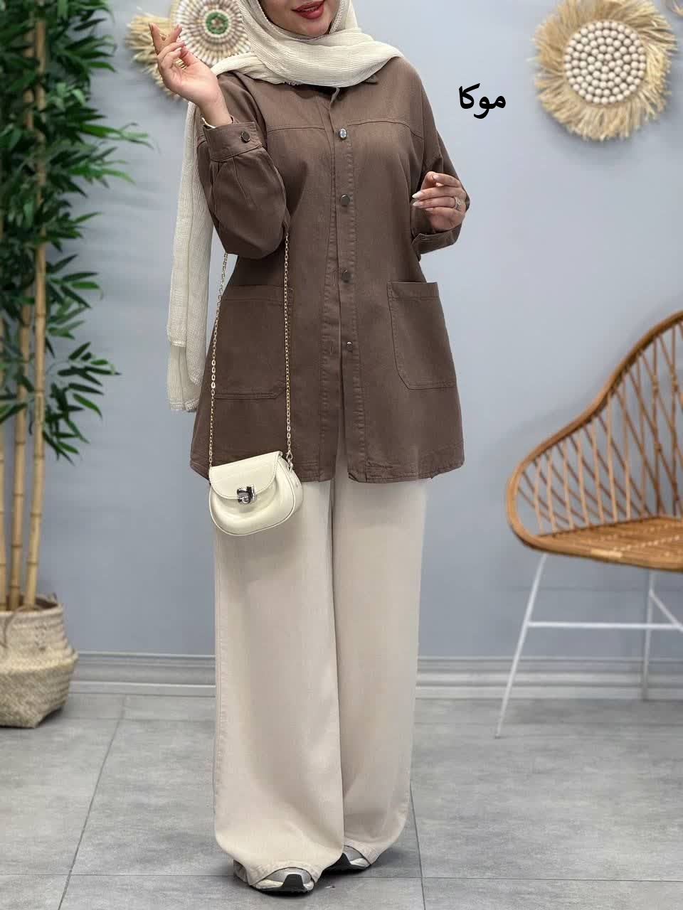 3379-مانتو کتان مرداس