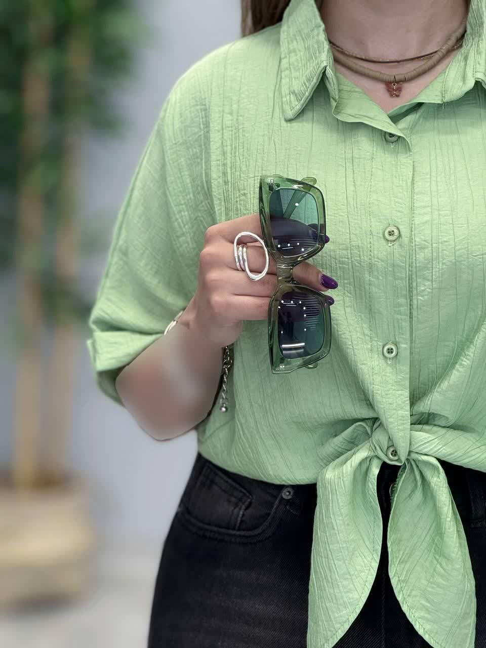 3394-شومیز گره ای مینو