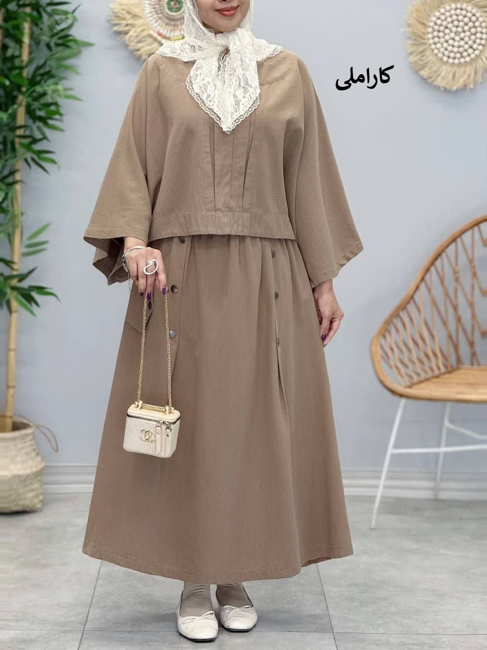 3396-کت و دامن صدف