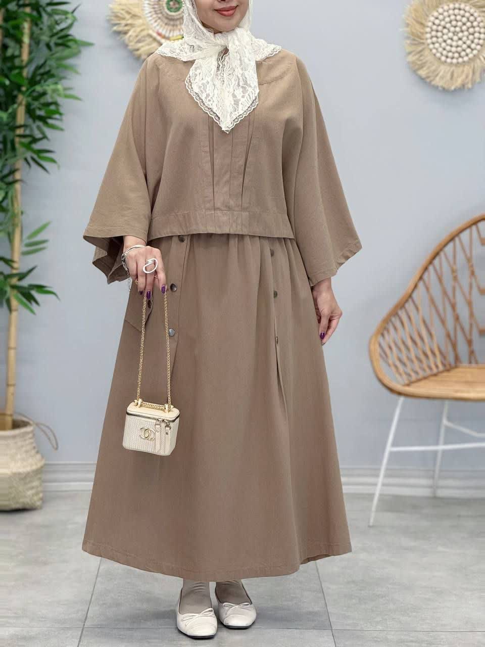 3396-کت و دامن صدف