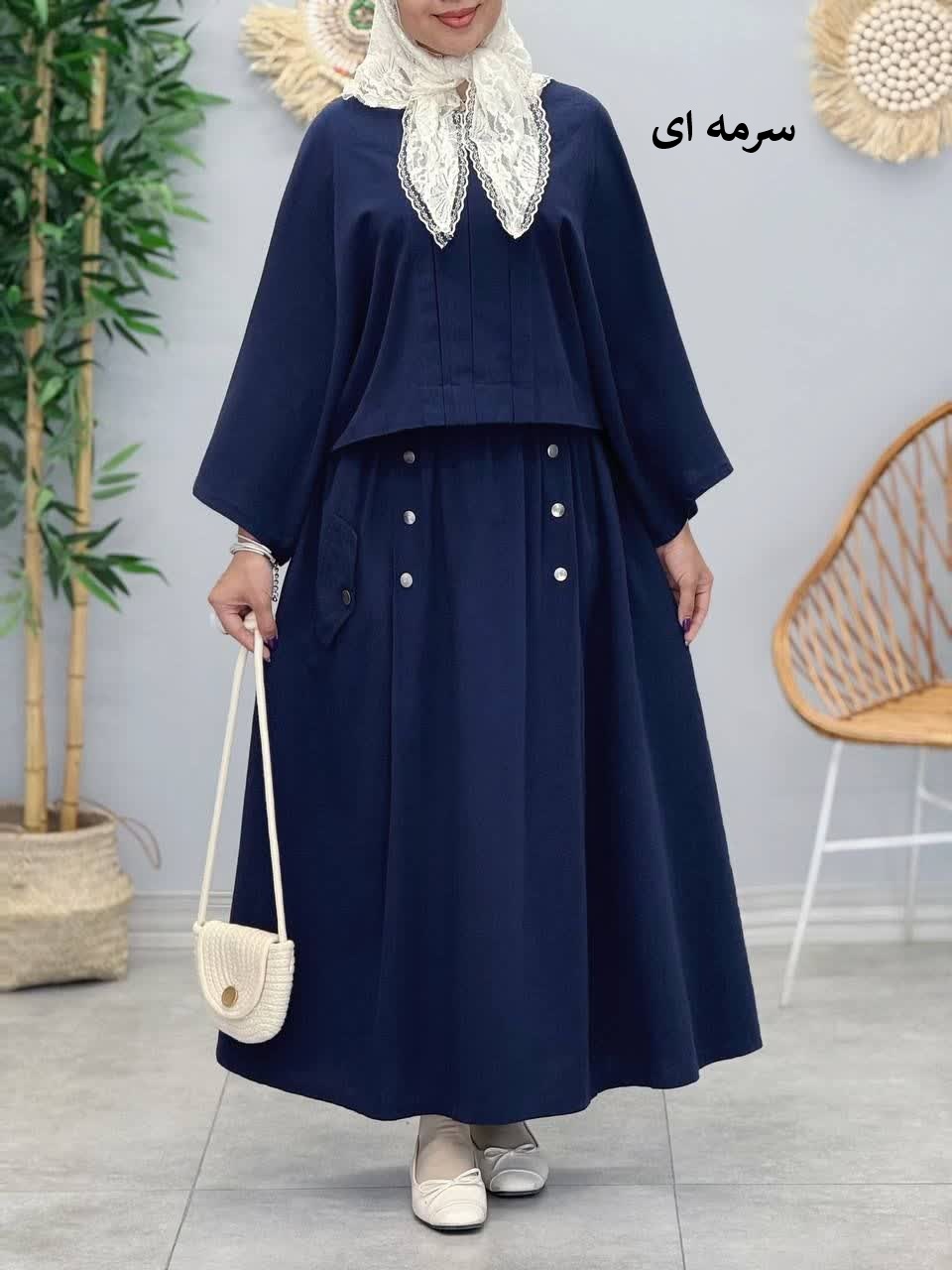 3396-کت و دامن صدف